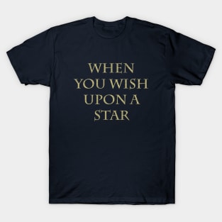 Wish Upon a Star Gold T-Shirt